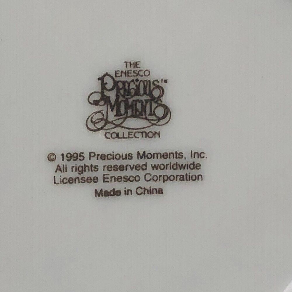 Precious Moments Trinket Dish Plate 'Touched So Many Hearts' Hero Friend Teacher - Picture 3 of 4